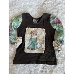 Sado girls sz. 2T fancy lady design classic long sleeved tee. Adorable, fun